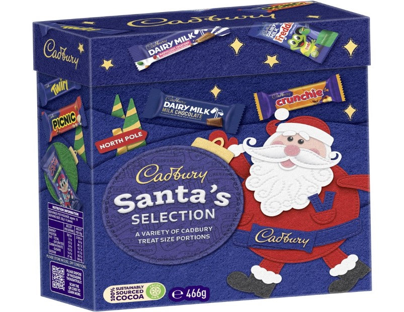 Cadbury Santa's Selection Chocolate Christmas Gift Box 466g