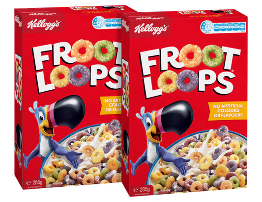 Kellogg's Froot Loops 285g - 2 Pack