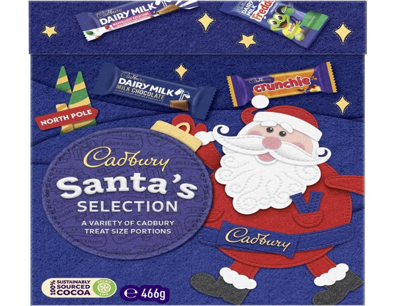 Cadbury Santa's Selection Chocolate Christmas Gift Box 466g