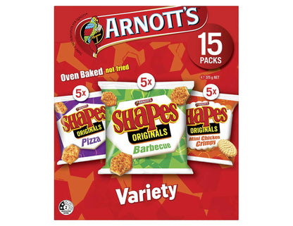 Arnott's Shapes Variety Value Box 375g - 2 Pack