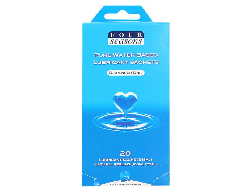 Four Seasons Pure Water Based Lubricant Sachets 5mL 40 Pack