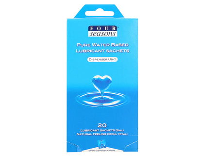 Four Seasons Pure Water Based Lubricant Sachets 5mL 40 Pack