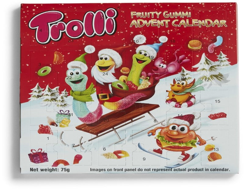 Trolli Gummi Advent Calendar - 24 Gummi Treats, 75g