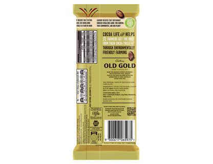 Cadbury Old Gold Dark Chocolate Original 180g 3 pack