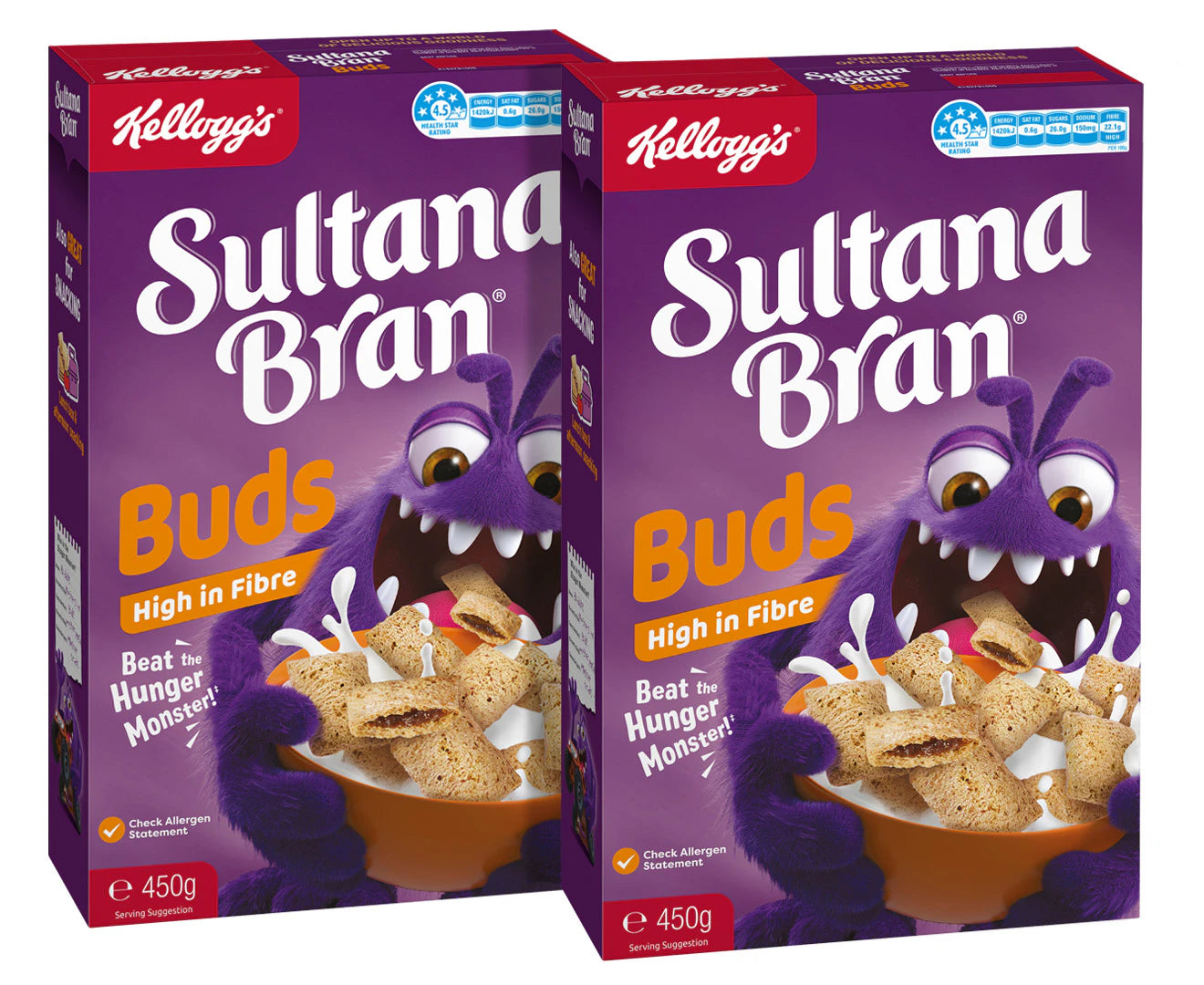 Kellogg's Sultana Bran Buds 450g - 2 Pack