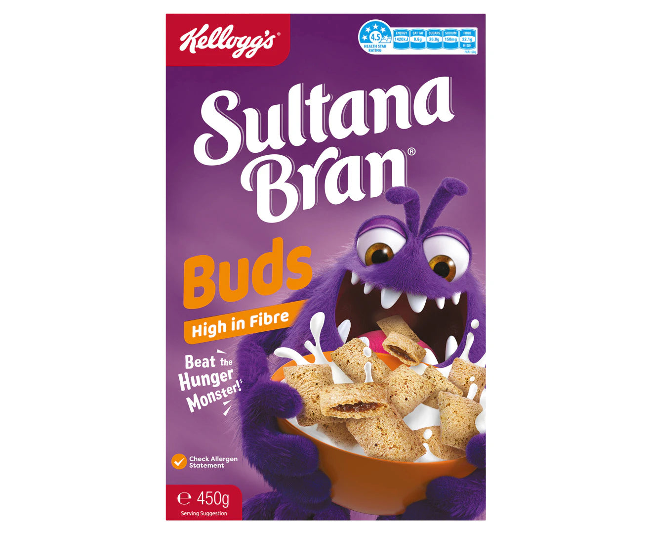 Kellogg's Sultana Bran Buds 450g - 2 Pack