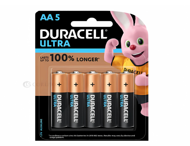 Duracell | Ultra 1.5V Alkaline AA Batteries - (Pack of 5)