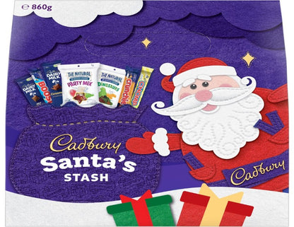 Cadbury Santa's Stash Chocolate and Candy Christmas Gift Bag 860g