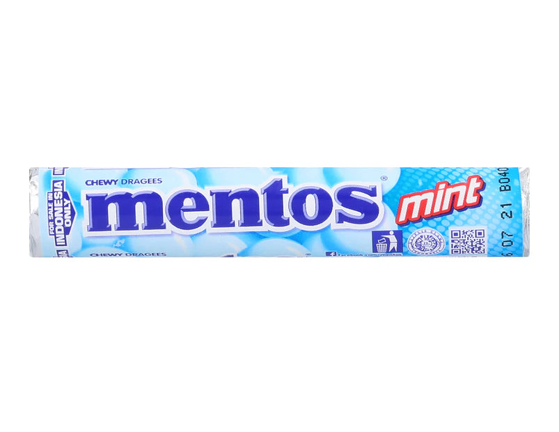 Mentos Mint Roll 29g - 28 Pack