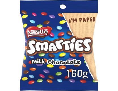 Nestle Smarties Milk Chocolate Lolly Bag 160g - 2 Pack