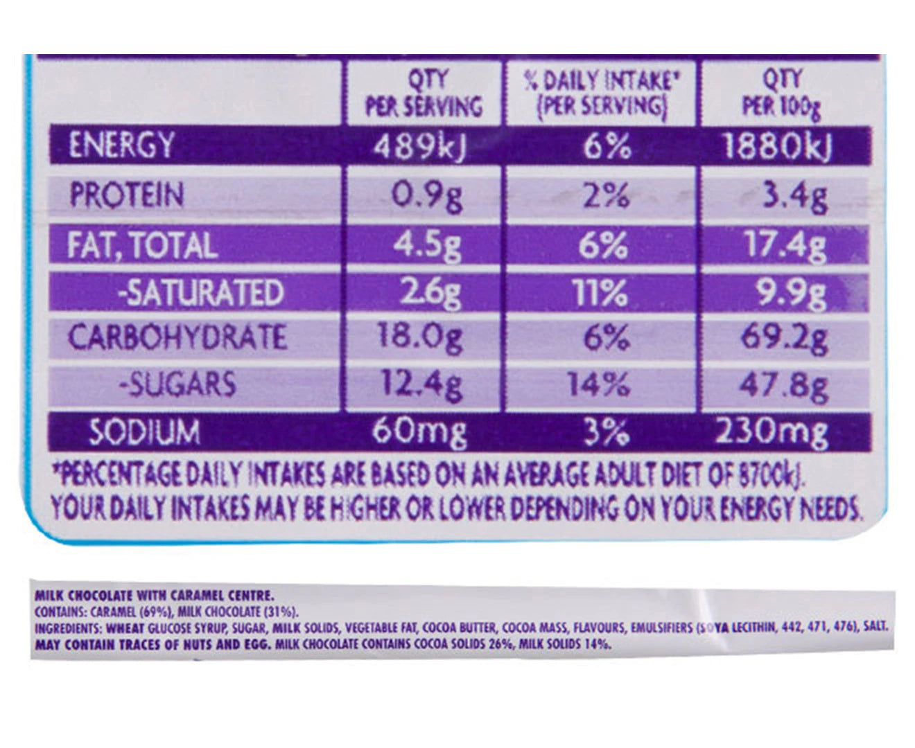 Cadbury Curly Wurly Bars 21.5g (48 pack)