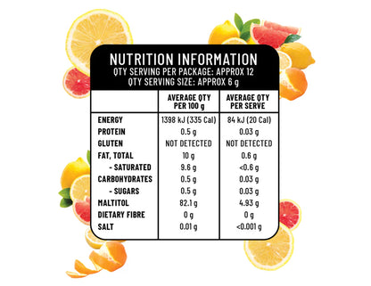 Sugarless Confectionery Citrus Fruit Chews 70g - 3 Pack