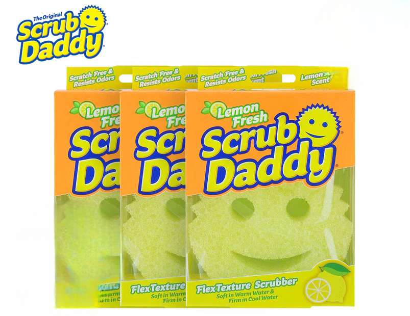 Scrub Daddy Lemon Fresh Scrubber 3 pack