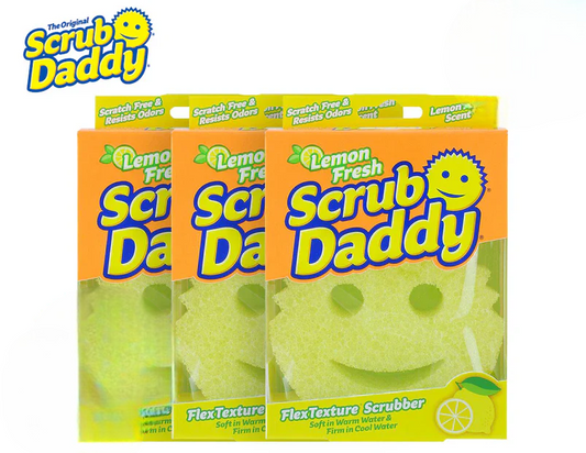 Scrub Daddy Lemon Fresh Scrubber 3 pack