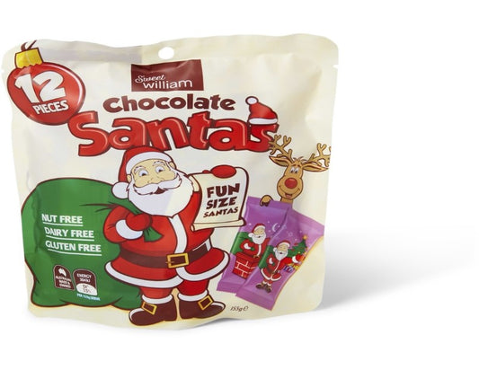 Sweet William Chocolate Santas 155g