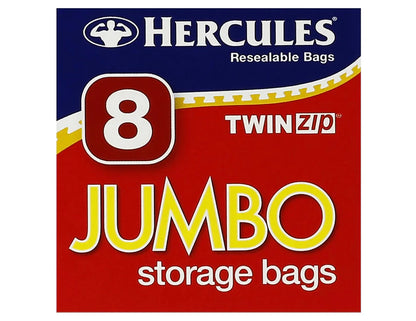 Hercules Twin Zip Jumbo Storage Bags 2 pack