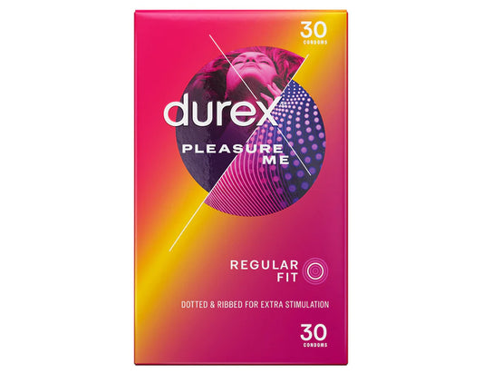 Durex Pleasure Me Ribbed & Dotted Condoms 60 Pack