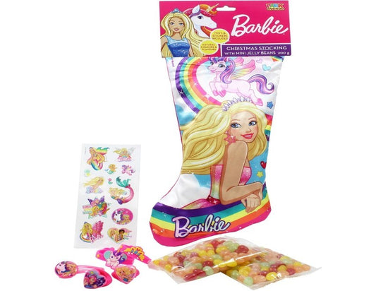 Barbie/Paw Patrol Stocking With Mini Jelly Beans 200g - Assorted