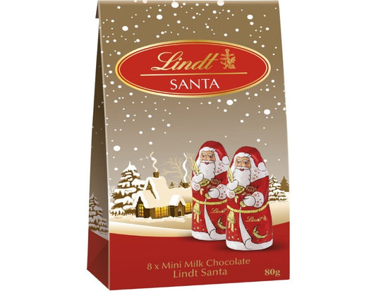 Lindt Mini Santa Pouch Bag 80g