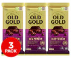 Cadbury Old Gold Old Jamaica Rum & Raisin 180g 3 Pack