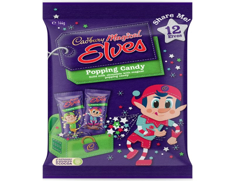 Cadbury Milk Chocolate Magical Elves Christmas pack - 12 piece -144g