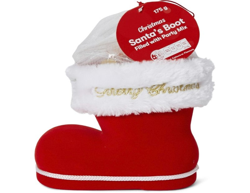 Christmas Santa Bootie with Party Mix 175g