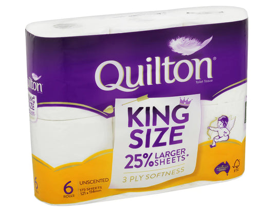 Quilton King Size Toilet Paper Rolls 2 pack