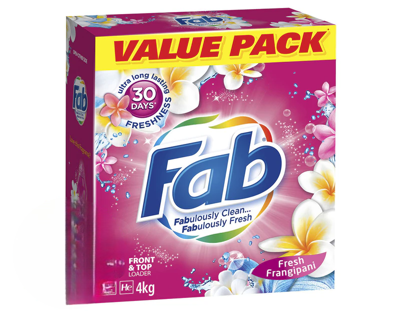 Fab Front & Top Loader Laundry Powder 4kg