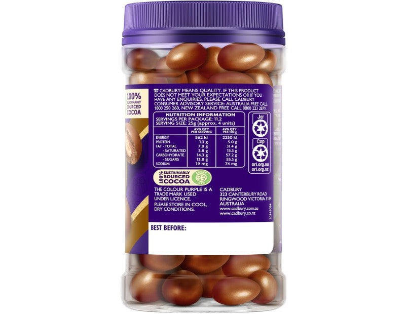 Cadbury Milk Chocolate Coated Almonds 280g