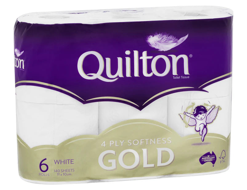 Quilton Gold 4 Ply Toilet Paper Rolls 2 pack