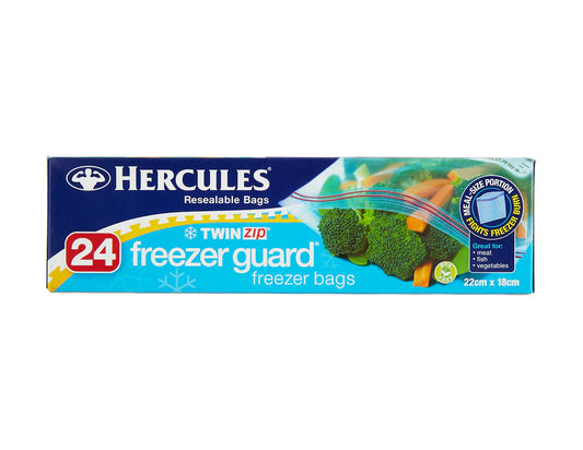 Hercules Twin Zip Freezer Guard Storage Bags 3 pack