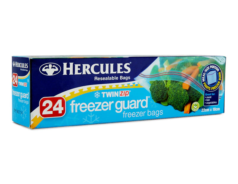 Hercules Twin Zip Freezer Guard Storage Bags 3 pack