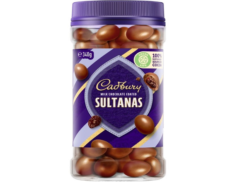 Cadbury Milk Chocolate Coated Sultanas 340g