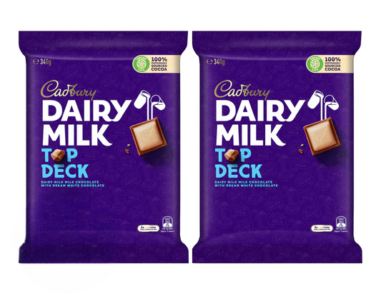 Cadbury Top Deck Large Block 340g 2 pack