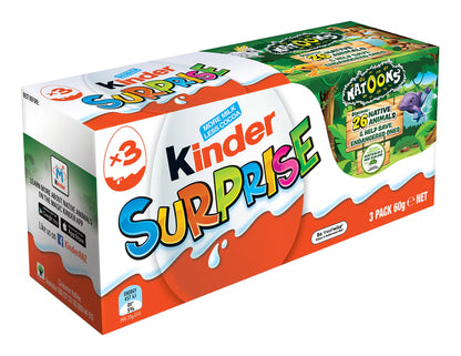 Kinder Surprise Eggs 60g - 2 Pack