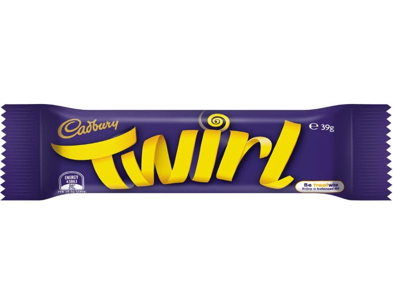 Cadbury Twirl Chocolate Bar 39g - 3 Pack