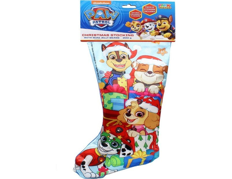 Barbie/Paw Patrol Stocking With Mini Jelly Beans 200g - Assorted