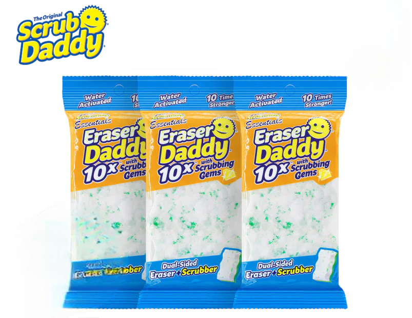 Scrub Daddy Essentials Eraser Daddy Eraser & Scrubber 3 pack