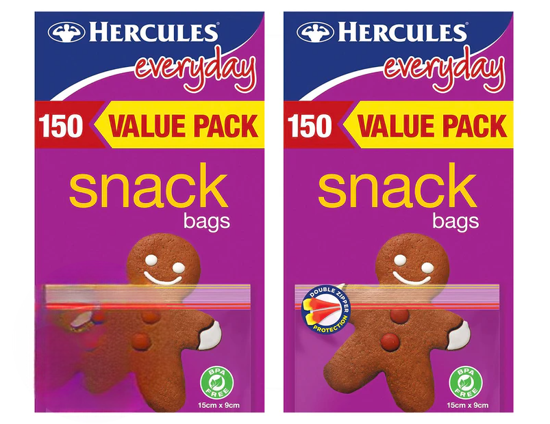 Hercules Everyday Snack Bags 2 pack