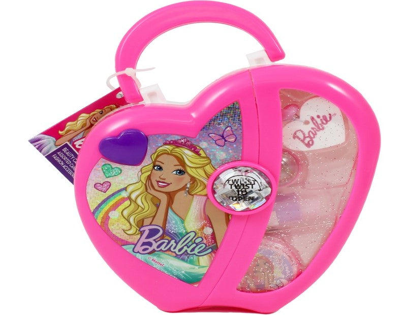 Barbie Heart Case with Assorted Candy & Fashion Accessories