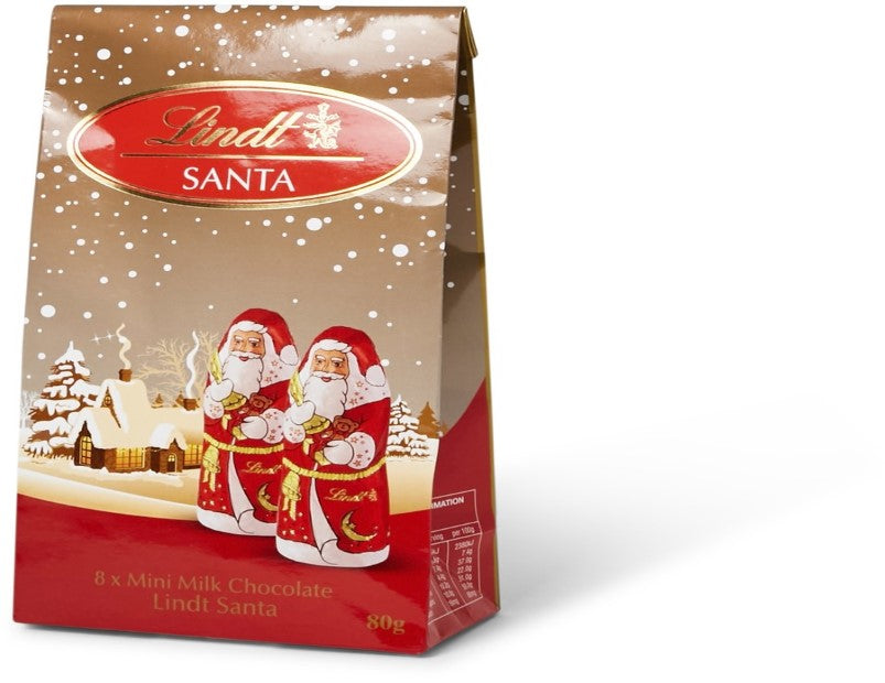 Lindt Mini Santa Pouch Bag 80g