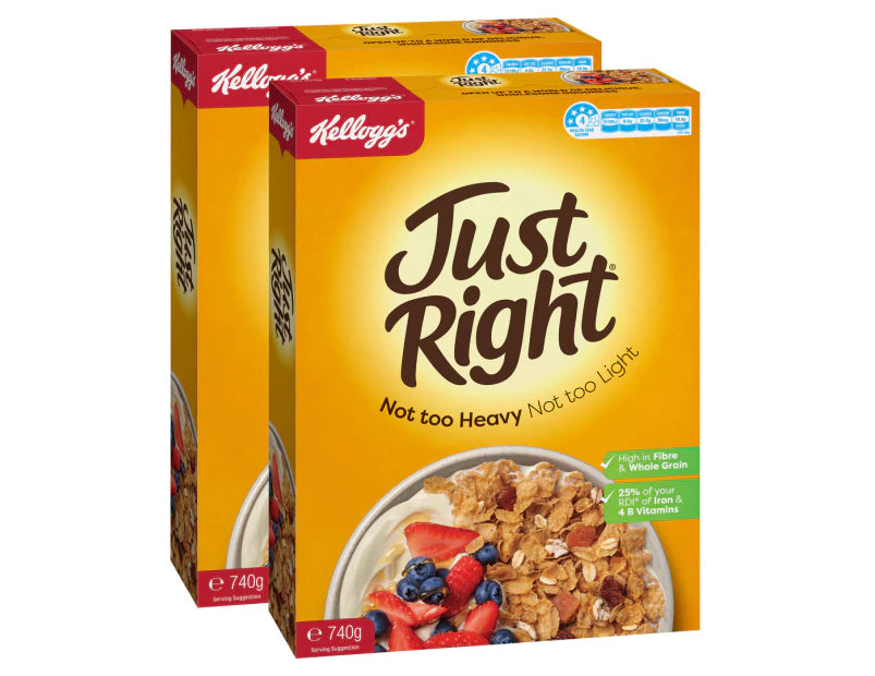 Kellogg's Just Right 740g - 2 Pack