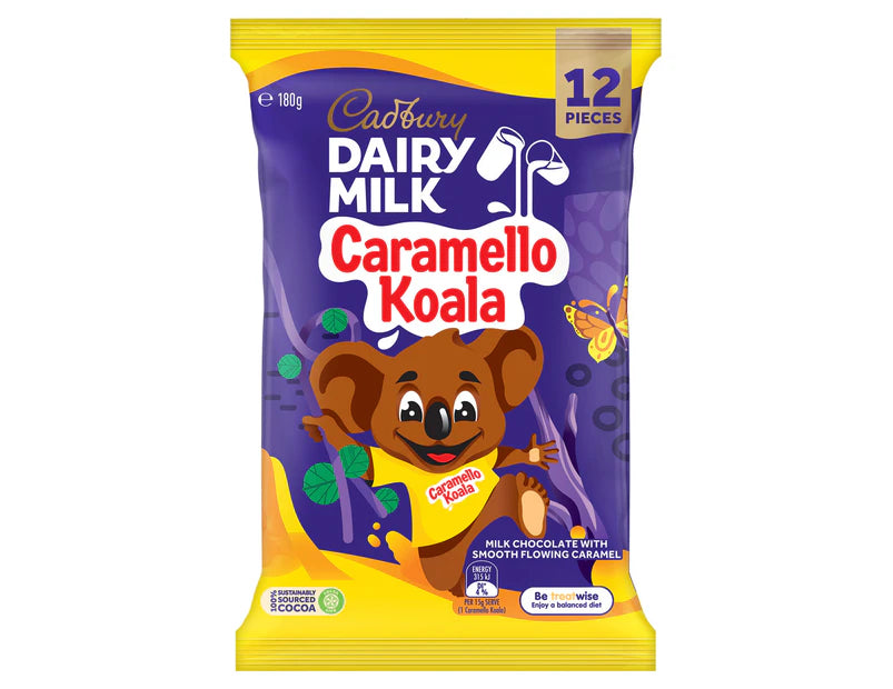 Cadbury Dairy Milk Caramello Koala Share Pack 180g 3 pack