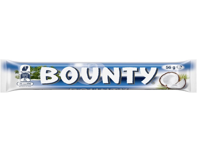 Bounty Coconut Milk Chocolate Bar 56g - 3 Pack