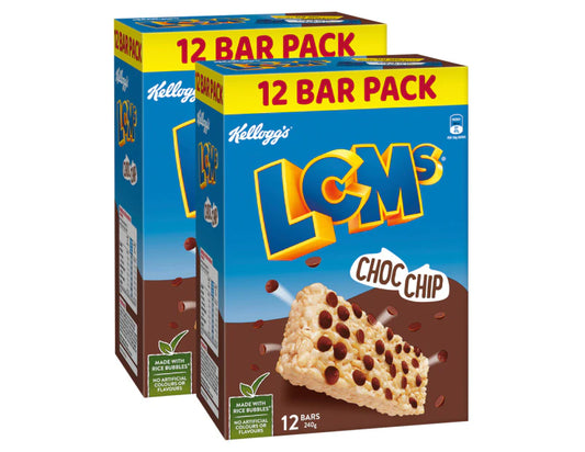 Kellogg's LCMs Choc Chip Bars – 240g - 2 Pack