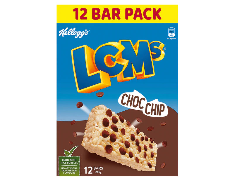 Kellogg's LCMs Choc Chip Bars – 240g - 2 Pack