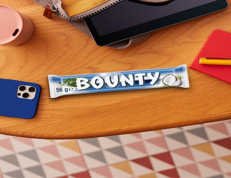 Bounty Coconut Milk Chocolate Bar 56g - 3 Pack