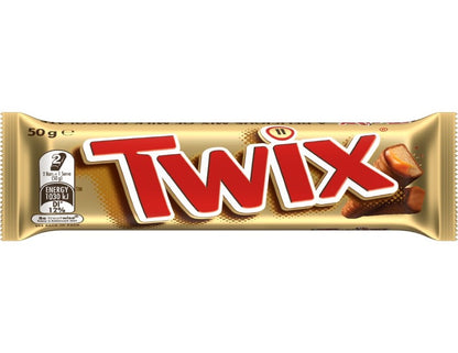 Twix Milk Chocolate Bar Caramel Biscuit 50g - 3 Pack