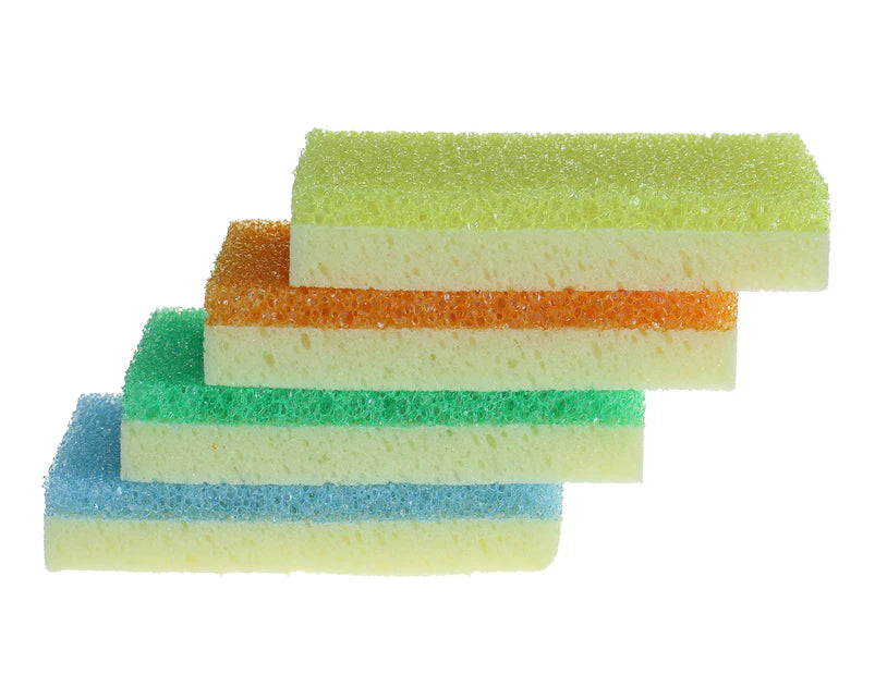 Sponge Daddy Dual-Sided Sponge + Scrubber 4 piece