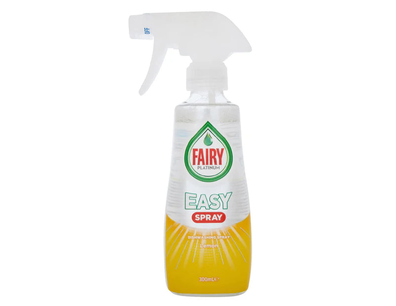 Fairy Platinum Easy Spray Dishwashing Spray Lemon 300mL - 8 Pack